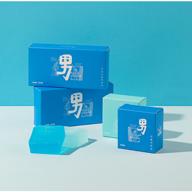 <b>마카맨</b> 쿨비누 멘톨 천연비누 클렌징바 보습  선물세트 (<b>마카맨</b>3+<b>마카맨</b>5)