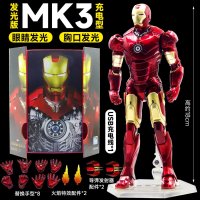 ZD TOYS 어벤져스 아이언맨 워머신 MK1 1/10 액션 피규어  [기프트박스 루미너스 에디션] 아이언맨 MK3  진실한