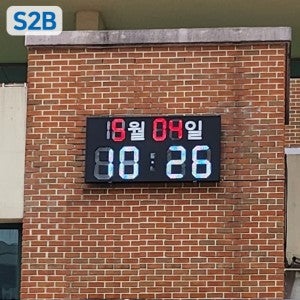 GPS 전광판 날짜 시간 중형 전자시계 디지털 주문제작 옥외용