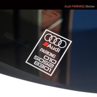 Audi 아우디 전화번호스티커 주차번호 1개