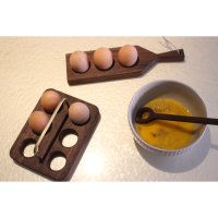 원목 월넛 우드 에그트레이 에그홀더 계란보관 3구 6구 에그트레이3구