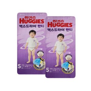 하기스 New 하기스 맥스드라이 팬티형 기저귀 5단계 특대형 남아용 44p X 2팩 / 2024년형