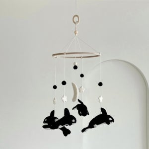 범고래 흑백 모빌, 뽀시락주머니