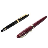 Jinhao 450 블랙 골드 와이드 펜촉 만년필  X450 18 KGP 0.7mm  레드