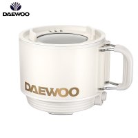 DAEWOO 휴대용 멀티 쿠커  들러붙지 않는 라이너  여행  사무실  학교  캠핑  국수  수프  쌀 요리 냄비  1.6L  220V