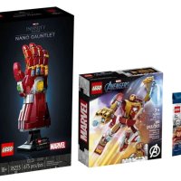 레고 번들 세트 MARVEL NANO GUNTLET 76223 IRON MAN MECH ARMOR 76203 MYSTERY 미니피규어 66678 조립 키트 선물 세트