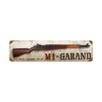 M1 GARAND 미국 라이플 .30 구경 20 헤비 듀티 미국산 금속 홈 데코 사인