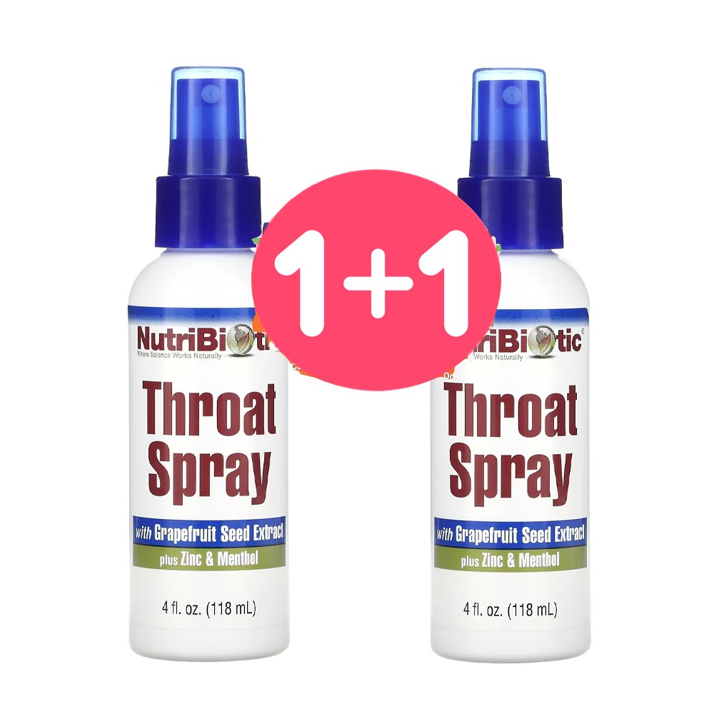 <b>뉴트리바이오틱</b> 목스프레이(1+1) (기침 목칼칼 인후염)  2개  2개  118ml