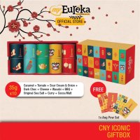 말레이시아 유레카 2023 한정판 캐릭터 팝콘 CNY Iconic Gift Box Set  선물 set