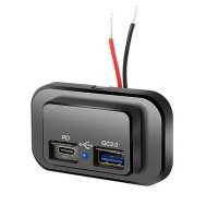 미니 usb 커넥터 QC3.0 PD 듀얼 매립지 USB 포트 자동차 충전기 RV 고속 소켓 어댑터 전원 콘센트 12V 매립필  01 A