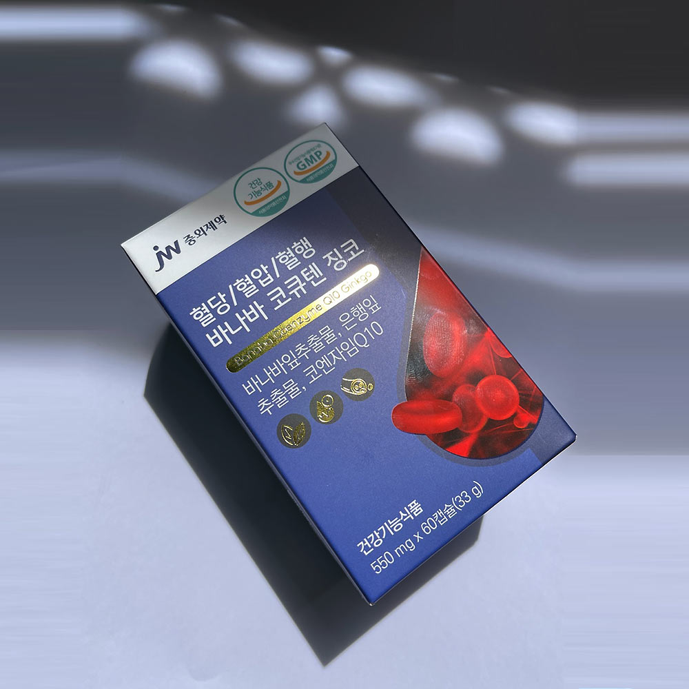 JW<b>중외제약</b> <b>혈당</b>/혈압/혈행 바나바 코큐텐 징코  60정  6개