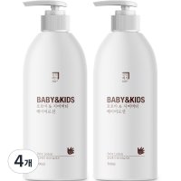 살림백서 베이비 앤 키즈 호호바 & 시어버터 베이비로션  4개  500ml