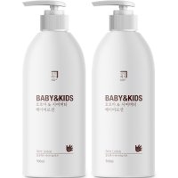 살림백서 베이비 앤 키즈 호호바 & 시어버터 베이비로션  2개  500ml