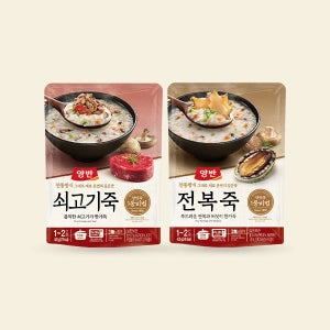 동원 양반 전복죽 420g x 6개 + 쇠고기죽 420g x 6개