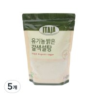 이타자 유기농 밝은 갈색설탕  1kg  5개