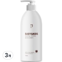 살림백서 베이비 앤 키즈 호호바 & 시어버터 올인원클렌저  500ml  3개