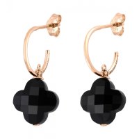 Morganne Bello 클로버 블랙 오닉스 귀걸이 Rg clover black onyx earrings p3973610