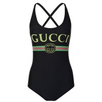 구찌 로고 수영복 Sparkling Fake Logo Swimsuit 354614 Black 1082