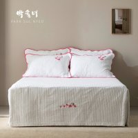 SK 슈퍼킹 박술녀 순면 광목 침대커버 매트리스커버 스커트 180x210