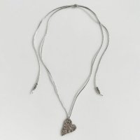 어거스트하모니 Ugly Heart String Necklace 250019