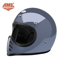 AMZ 일본식 복고풍 헬멧 사계절 할리 풀 페이스 헬멧 안전모