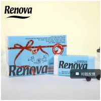 레노바휴지 컬러포켓티슈 비염티슈 RENOVA  블루 블루베리향 6개x2세트