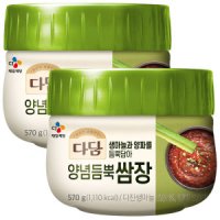 CJ제일제당 백설 CJ 다담 양념 듬뿍 쌈장 570g x 2개