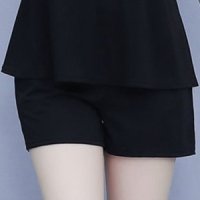 여성 수트 여름 정장 투피스 세트 블랙반바지 M-4XL