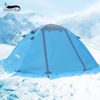 사막 및 여우 겨울 텐트 스노우 스커트 2 인용 알루미늄 폴 경량 배낭 하이킹 등산 눈 날씨용