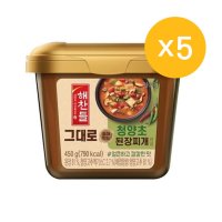 해찬들 그대로 끓여먹는 청양초 된장찌개양념 450g 8개