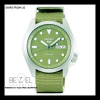 Seiko 5 Sports Green Dial Automatic 24 Jewels Nylon Strap SHIPS FROM US SRPE65K1