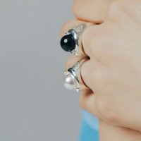 스튜디오 고누 놀이 반지 진주 Gonu nori ring pearl