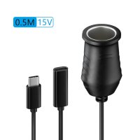 시거잭주행충전기 65W PD Usb 시가 라이터 충전기 유형C 변환 전원 코드 GPS Edog용 잭 멀티 02 12V 9V12V15V20V