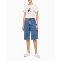 Calvin Klein Jeans 여성 롱 버뮤다 맘핏 쇼츠 J222353