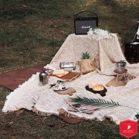 야외 차박 사계절용 대형 극세사 담요 S3 picnic blanket