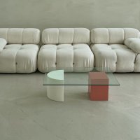 에이피알론드 CONCRET C side table 콘크리트 C 사이드 유리 테이블