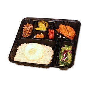 [한정판매/NO마진] 도시락용기 검정 (뚜껑별도) JB 3000