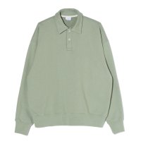 브루먼 Bruman Half Snap Sweat Shirt Khaki