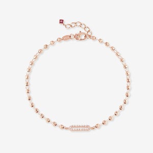 14k,18k 오블롱 샤인 컷팅볼 팔찌