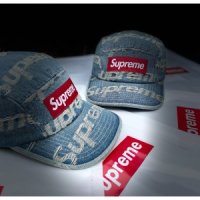 슈프림 데님 캠프캡 모자 스냅백 SUPREME 대두