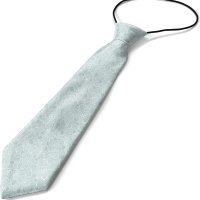 KAWAMOUSE TODDLER SIZE (Silver Gray Succulents) Pre-Tied Adjustable Novelty Necktie Fashion Conversa