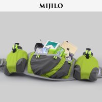 MIJILO 다기능 마라톤 산악달리기 물통 허리 벨트백 힙쌕