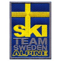 D880 - SKI TEAM SWEDEN 마크 패치 스키 와펜