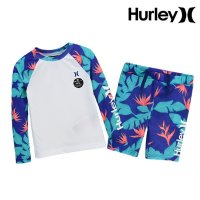 Hurley 헐리 키즈 트로피칼 래쉬가드B UPF50 주니어 HOM13ZSM57