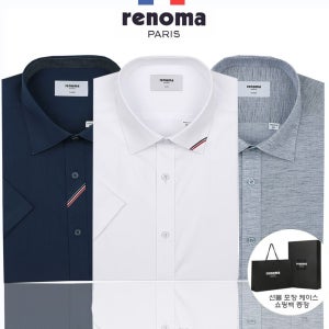 [롯데백화점] 레노마 셔츠 여름 스판 링클프리 캐주얼 남성 반소매 와이셔츠 모음전 LE1214130587