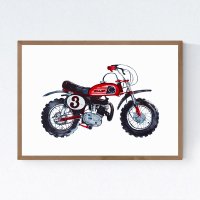 모터사이클 바이크 그림 오토바이 소품 인테리어 장식 포스터