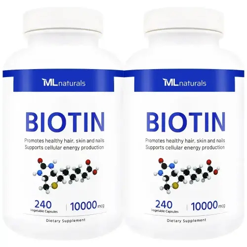 리뉴얼! 2병 <b>마이</b>라이프 내추럴스 <b>비오틴</b> 10000 mcg 바이오틴 240 야채캡슐
