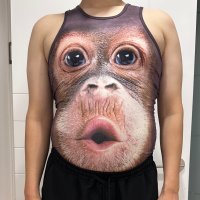 원숭이 오랑우탄 나시티 남친선물 이벤트옷 웃긴티셔츠