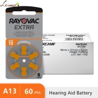 보청기 배터리 Rayovac 초고성능 60 개 BTE 용 아연 공기 13 P13 PR48 쉬핑