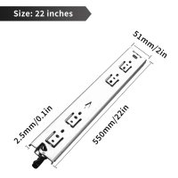 서랍레일 고하중 포켓레일 수납장레일 슬라이드 부속품 싱크대 붙박이장 기본본 22inches550mm